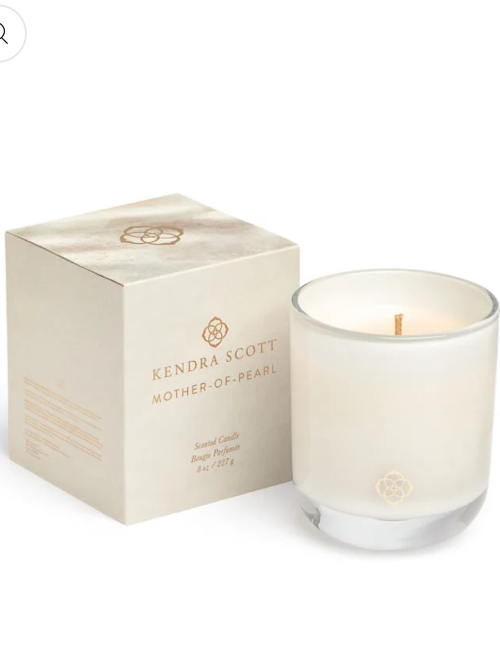NEW KENDRA SCOTT Tumbler Candle - White Mother of Pearl, 8oz